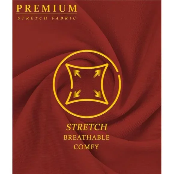 Women's Pencil Skirt Premium Ponte Basic Solid Stretch Above - Picture 6 of 6